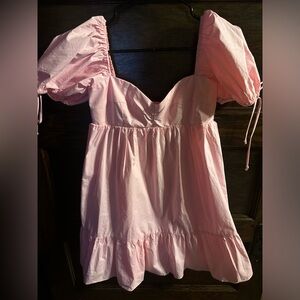 Pants Store,Elegant Pink Mini Dress, NWT, Size Large